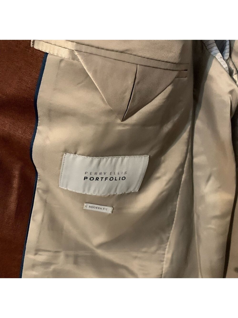 Perry Ellis Rust Sport Coat - Picture 4 of 7